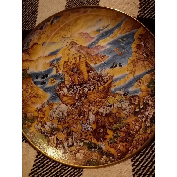1991 Franklin Mint Heirloom Two by Two Collector Plate Bill Bell 8" m172 - Picture 3 of 6